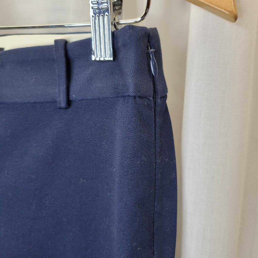 J. Crew Mercantile Women's Navy Flat Front Cropped Chino, 0, NWT - Picture 6 of 10
